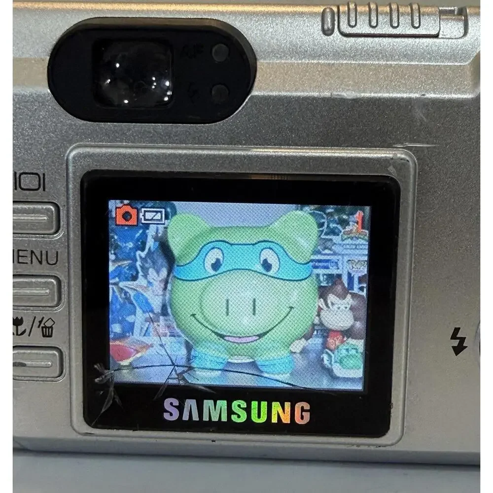 Samsung Digimax 360 Digital Camera 3.2MP Compact 12x Zoom Point & Shoot Y2K Work